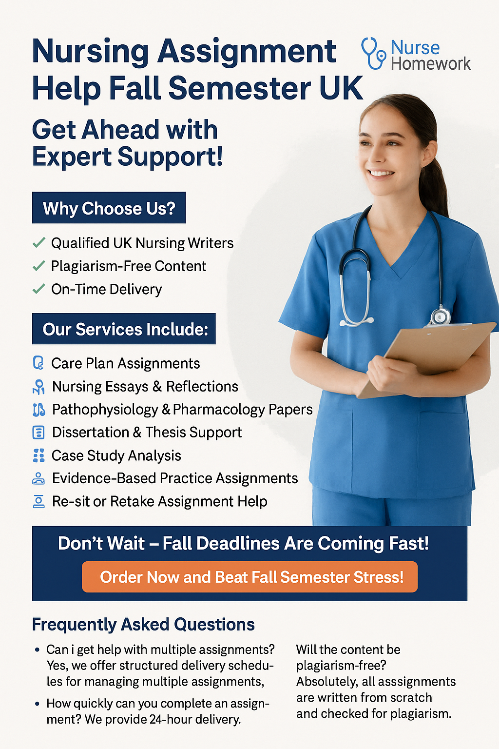 Nursing Assignment Help Fall Semester UK 