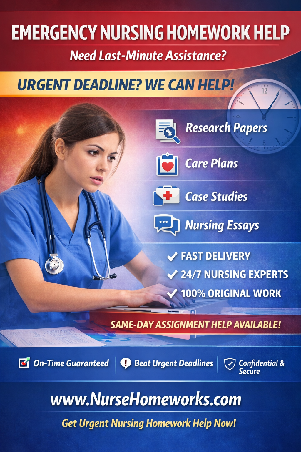 Urgent Nursing Homework Help