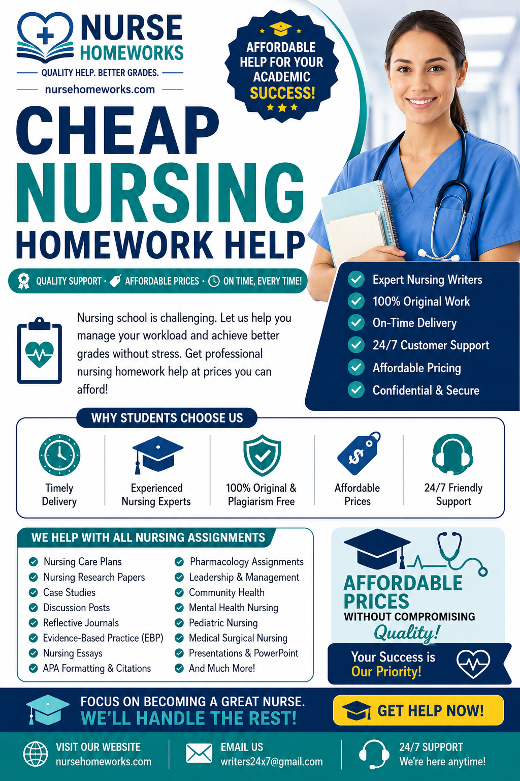 Cheap Nursing Homework Help