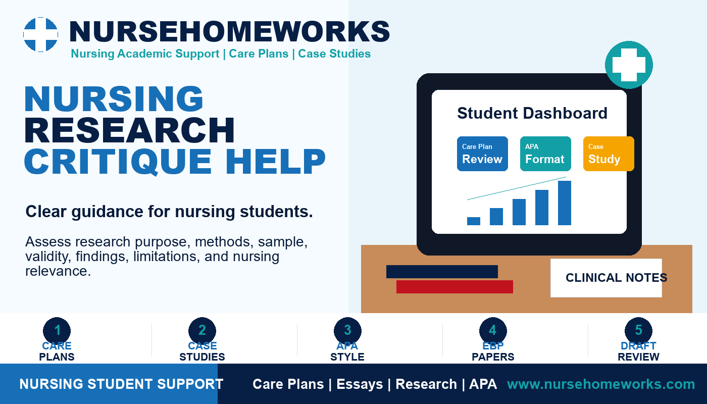 Nursing Research Critique Help