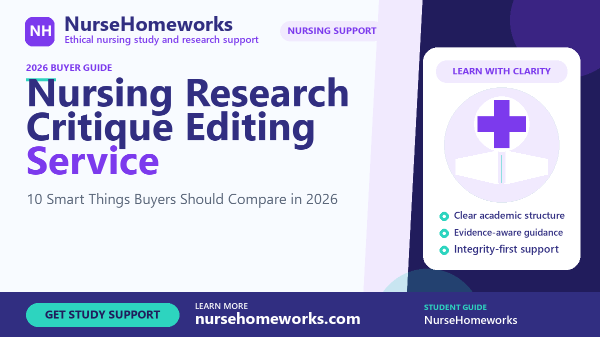 Nursing Research Critique Editing Service by NurseHomeworks