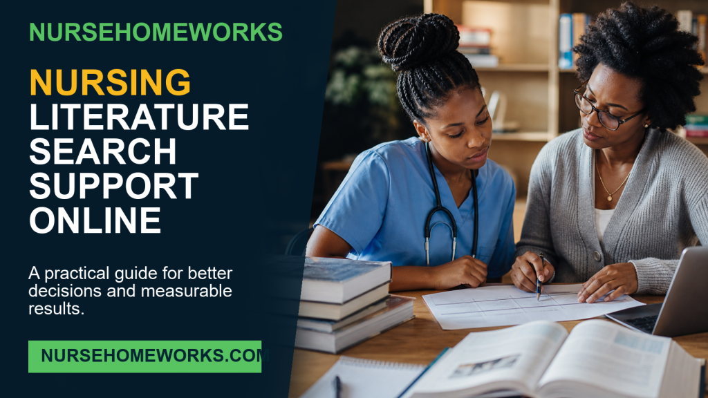 Nursing Literature Search Support Online