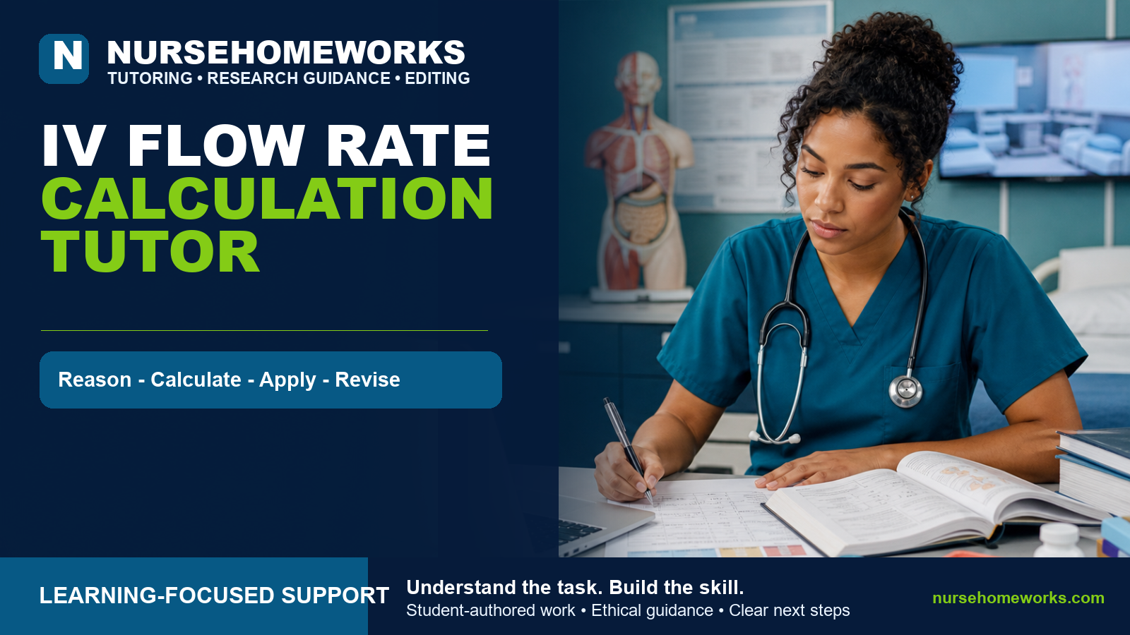 IV Flow Rate Calculation Tutor - NurseHomeworks