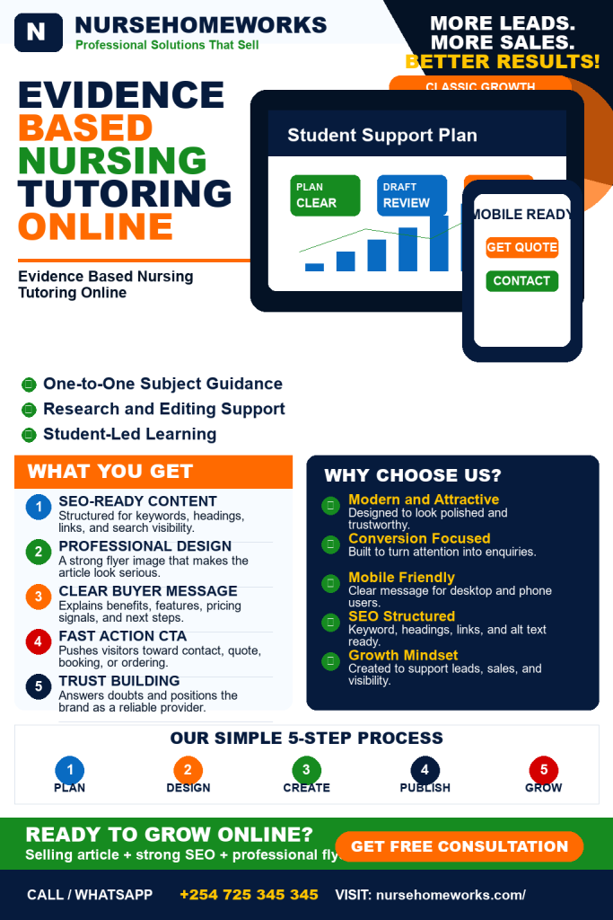 Evidence Based Nursing Tutoring Online