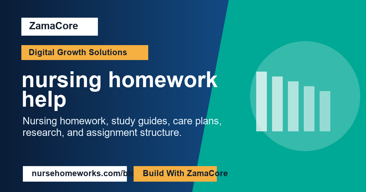 nursing homework help