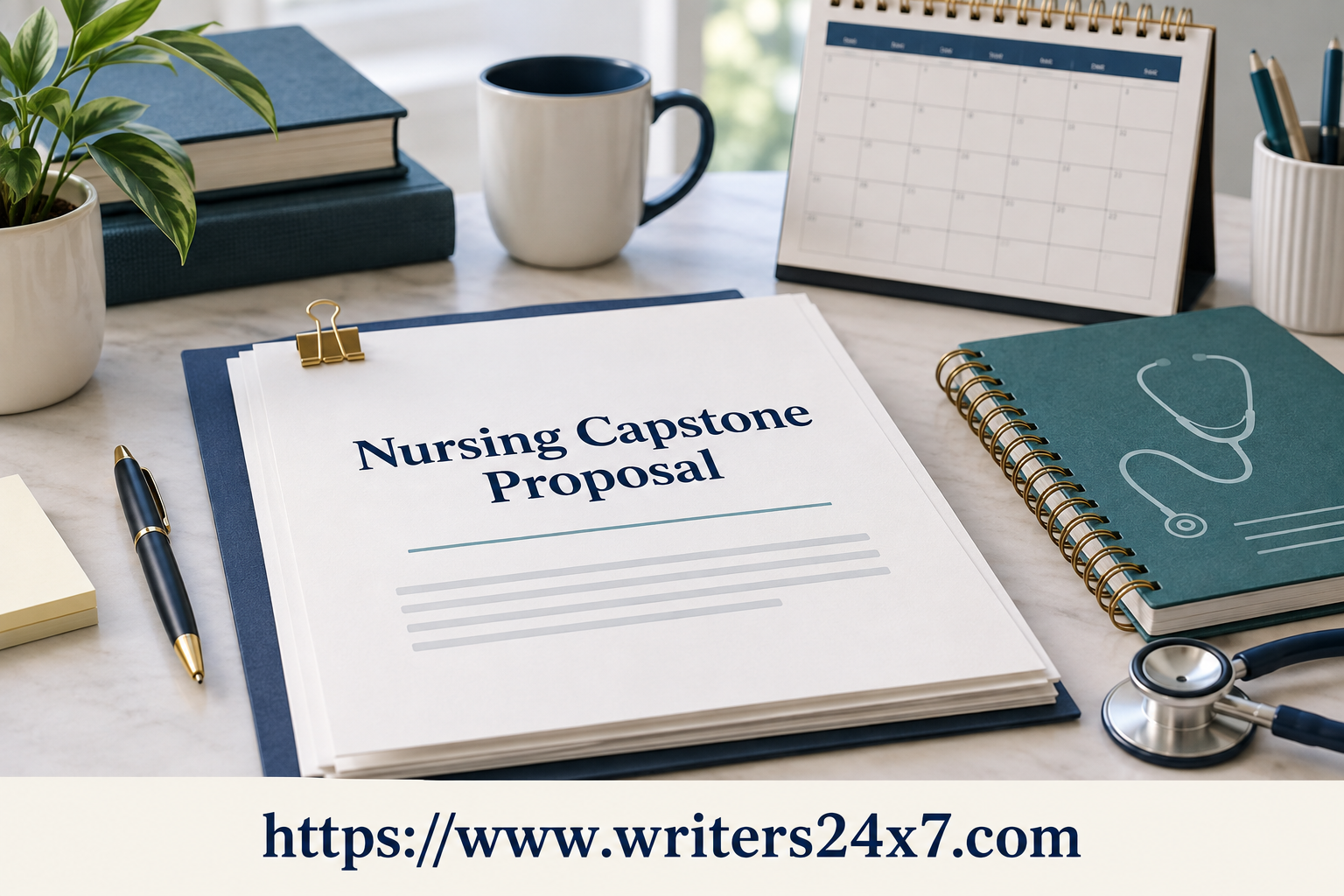 nursing capstone proposal outline — Nursing Capstone Proposal guide: proposal papers, calendar, and a nursing study notebook
